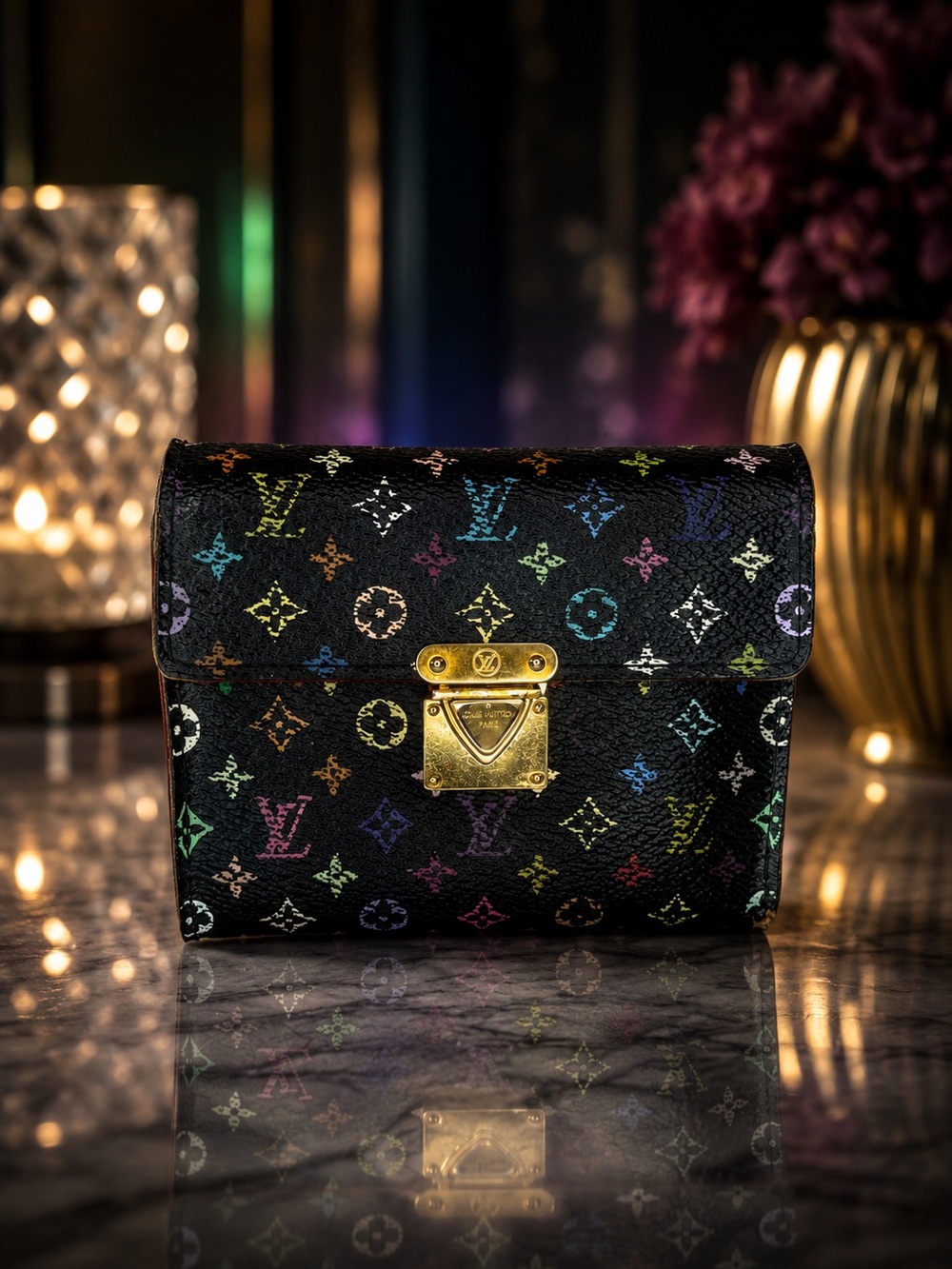 Louis Vuitton x Murakami Multicolor Koala Compact Wallet | Full Inclusion